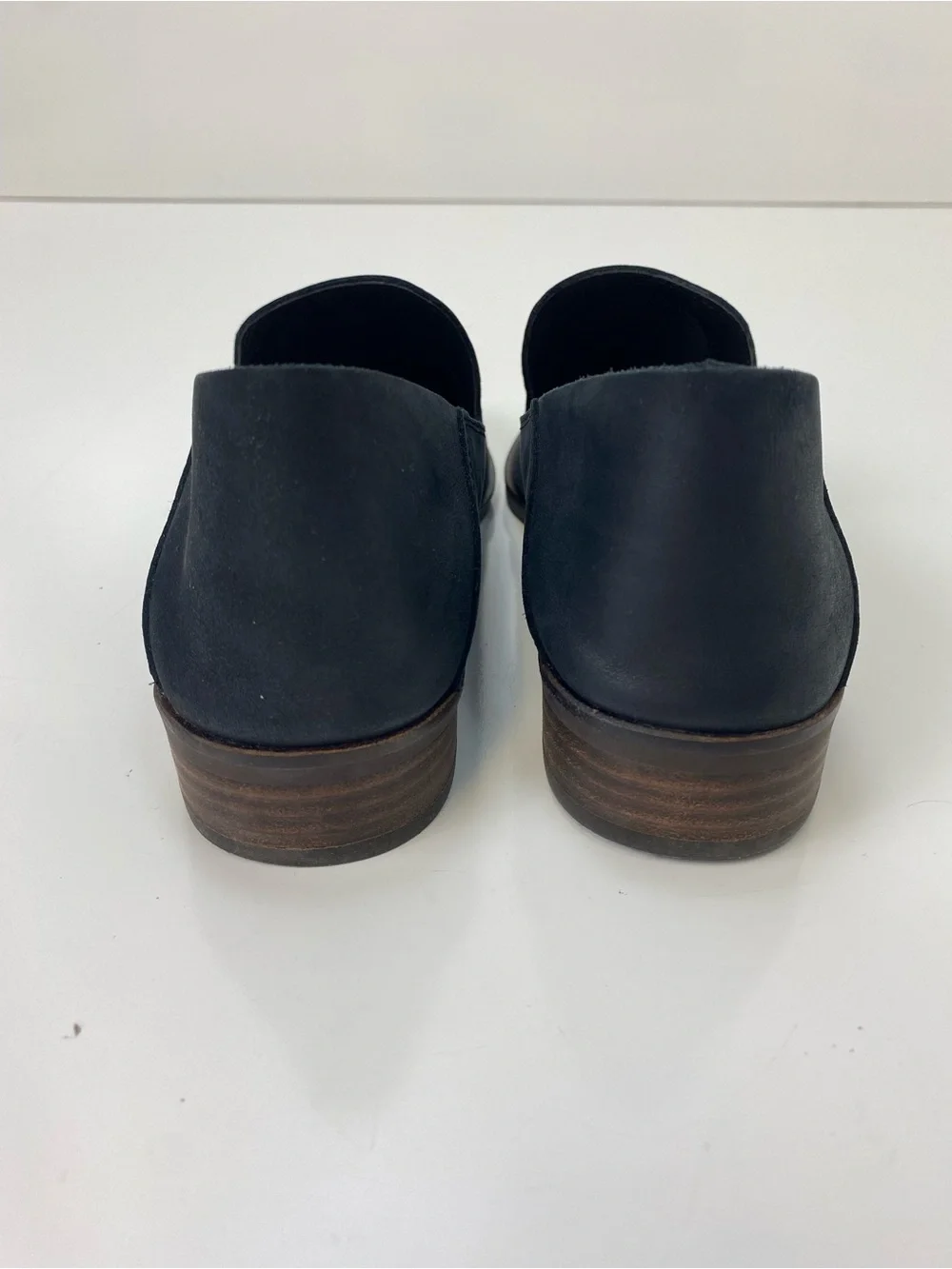 Lucky Brand Black Leather Slip-On Loafers